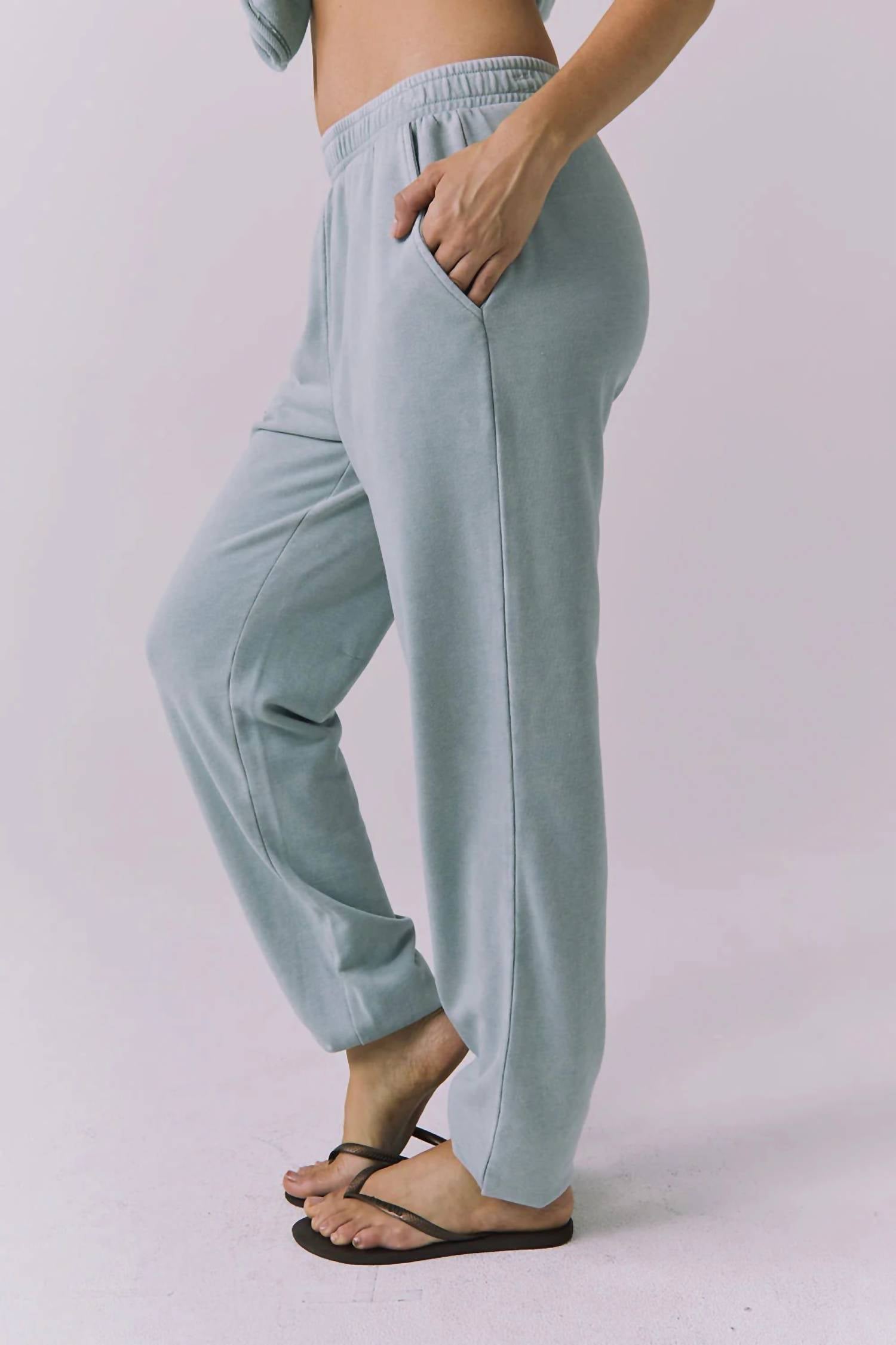 Chaser Mission Pull On Joggers in garden sage - women's pants - detail view