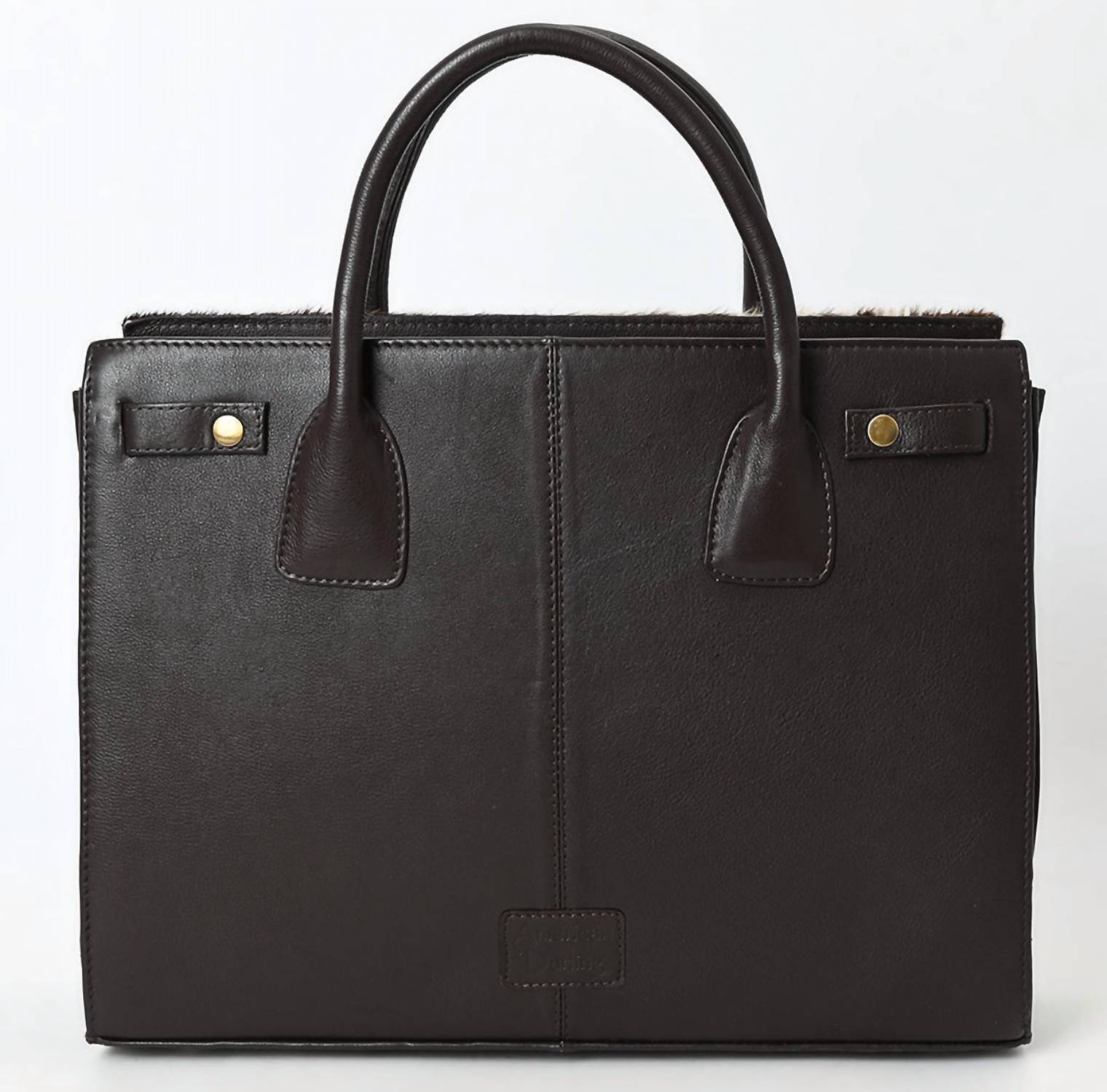 American Darling Women's Untamed Cowhide Handbag in brown - women's bag - detail view