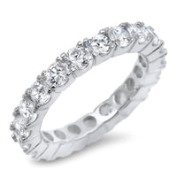 Starlette Women's Kayla Eternity Ring in silver - women's jewelry