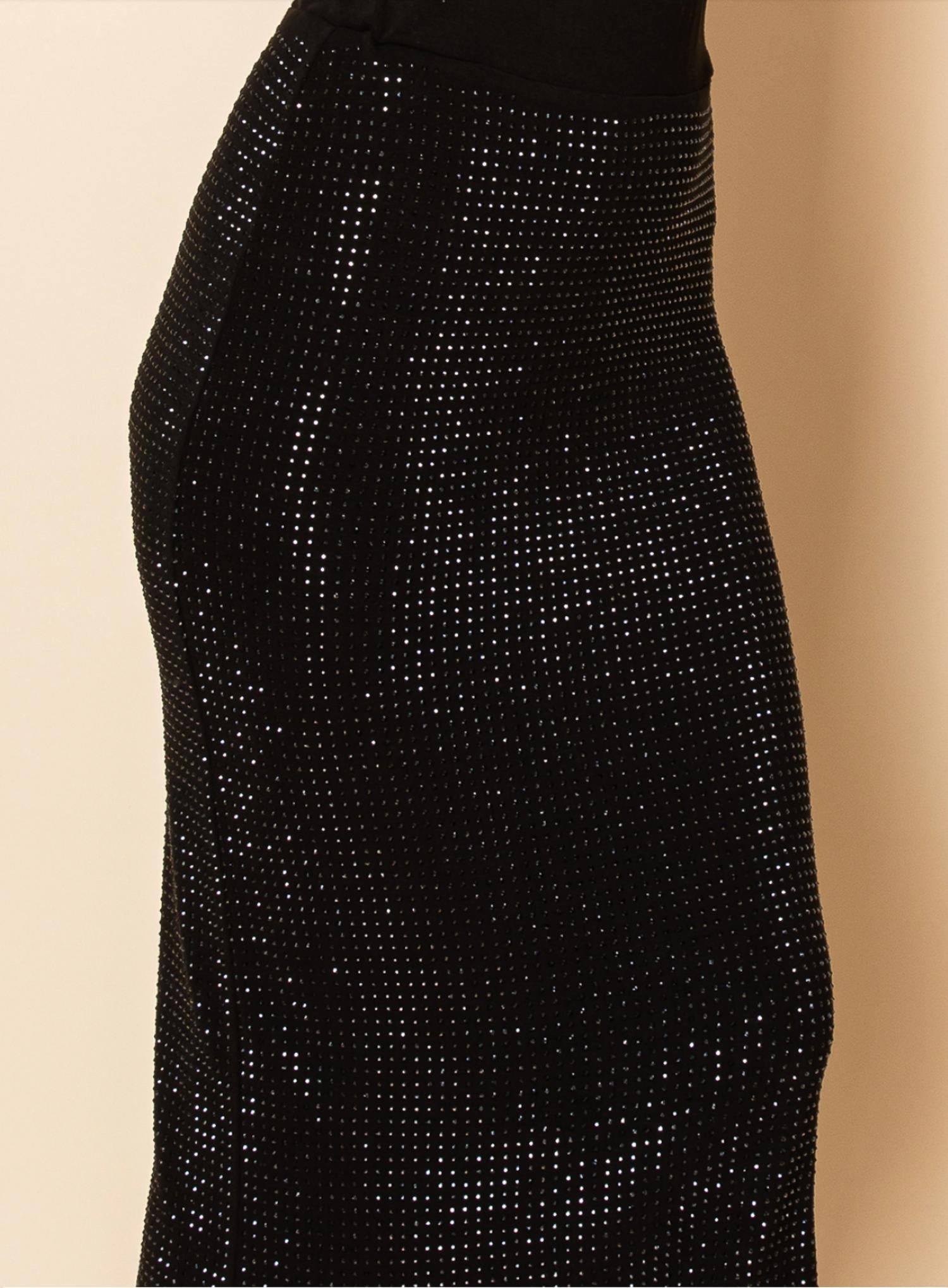 Vocal Apparel - Women's Starlight Sparkle Rhinestone Midi Skirt