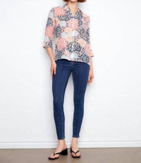 Charlie B - Printed Cotton Gauze Button Up Shirt