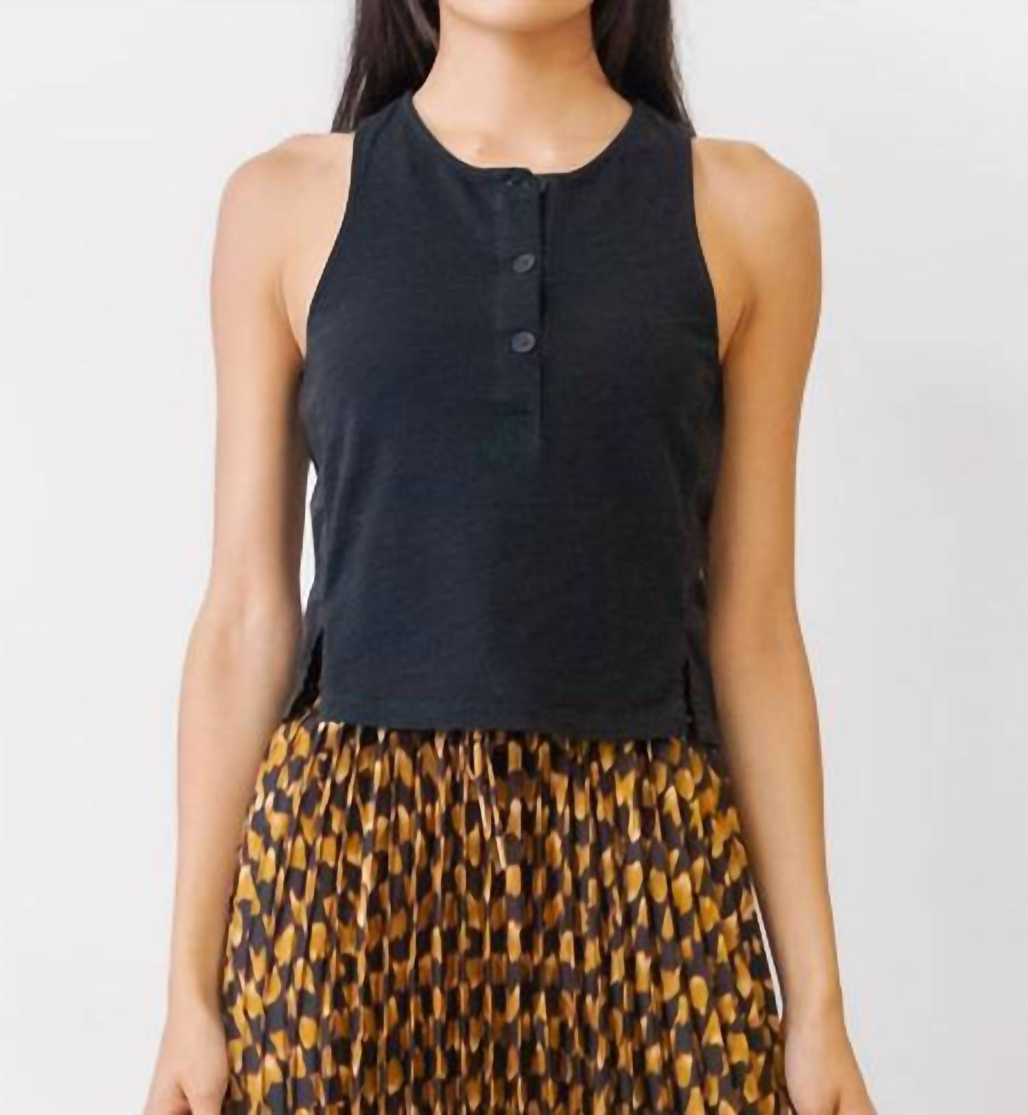 Nation Ltd - Bree Button Front Tank Top