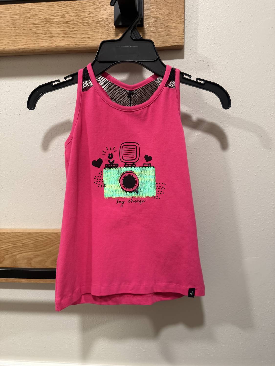 Deux Par Deux - Girl's Mesh Back Tank