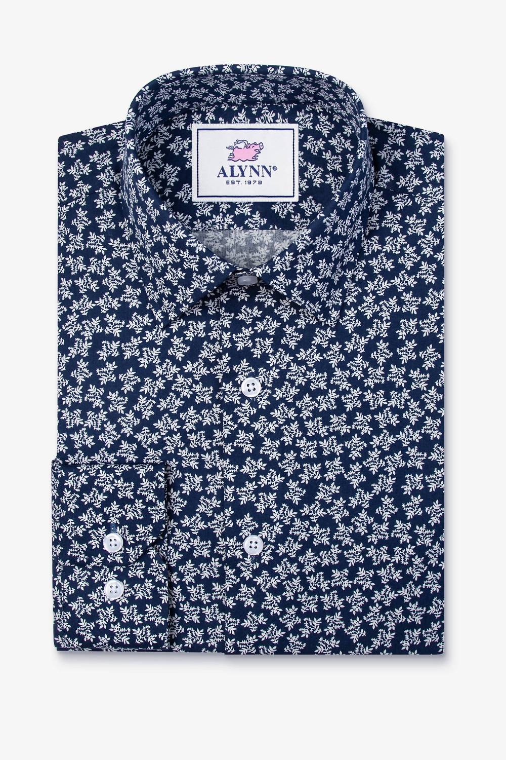 Alynn - Men's Brooks Floral Untuckable Dress Shirt