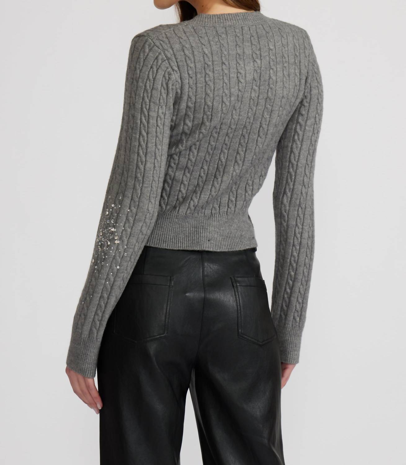 Lucy Paris - Women's Elton Crystal Cardigan
