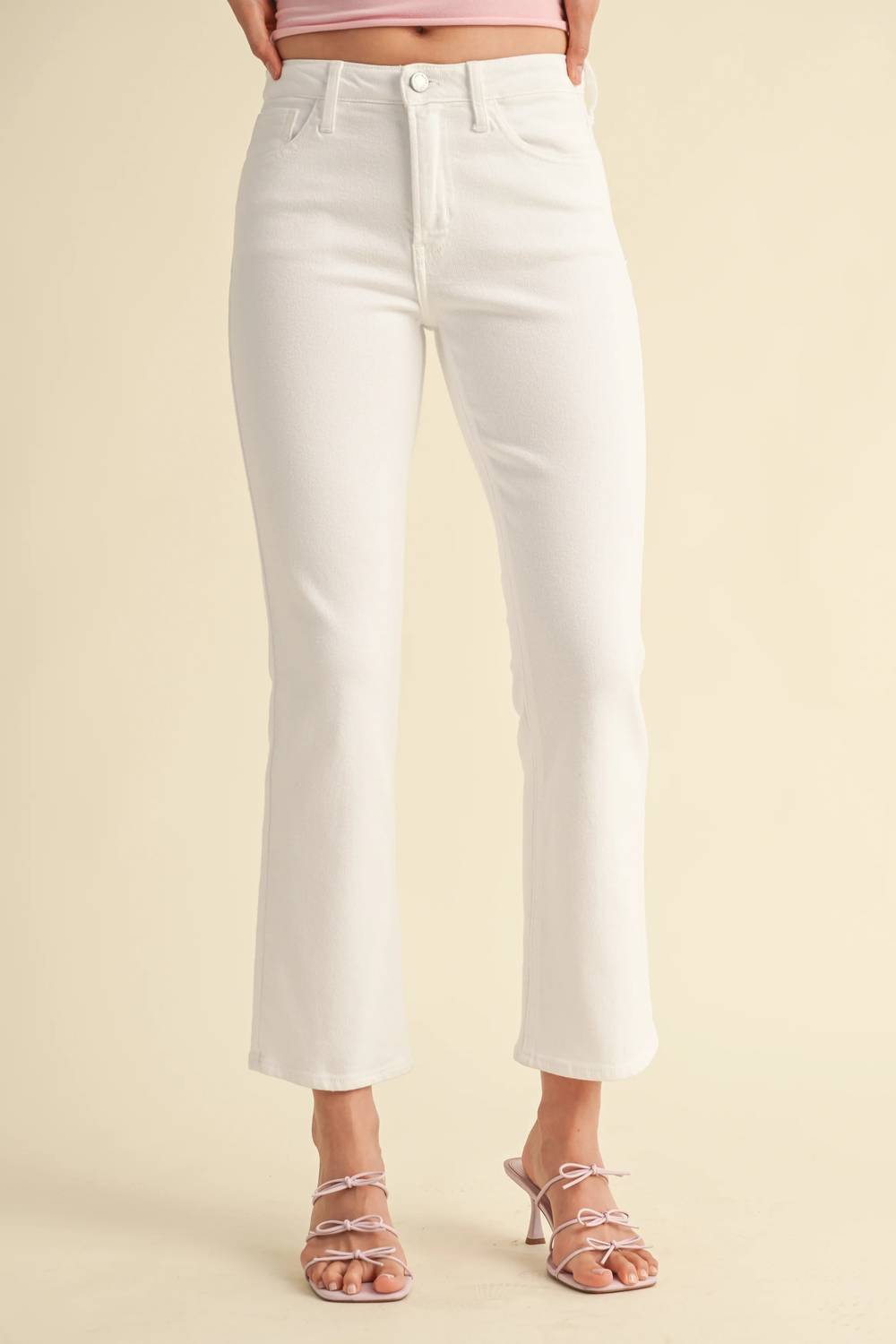 Just Black Denim - Slim Cropped Bootcut Jeans