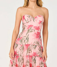 Astr - Lianna Scalloped Trim Tiered Dress