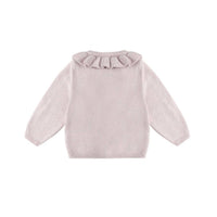 Quincy Mae - Girl's Ruffle Collar Cardigan