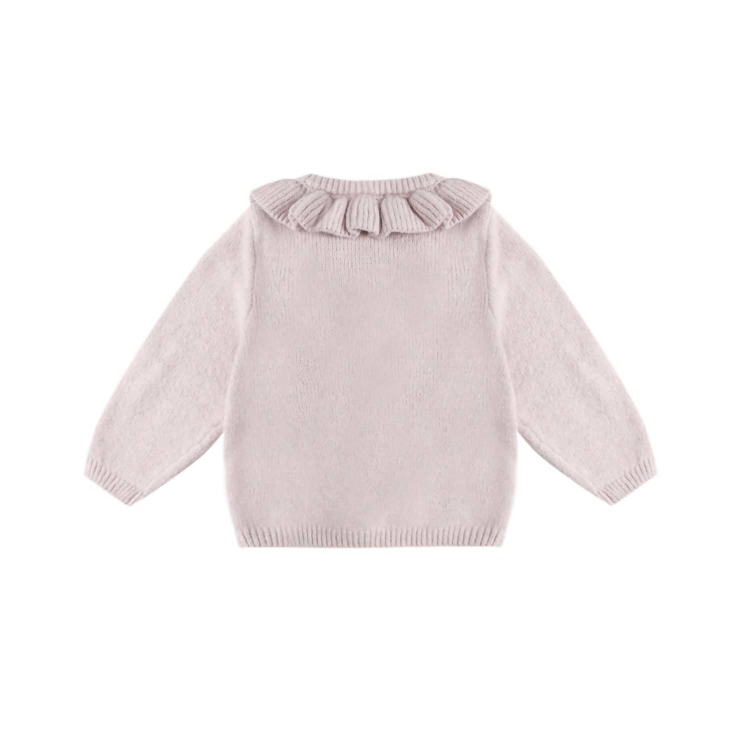 Quincy Mae - Girl's Ruffle Collar Cardigan