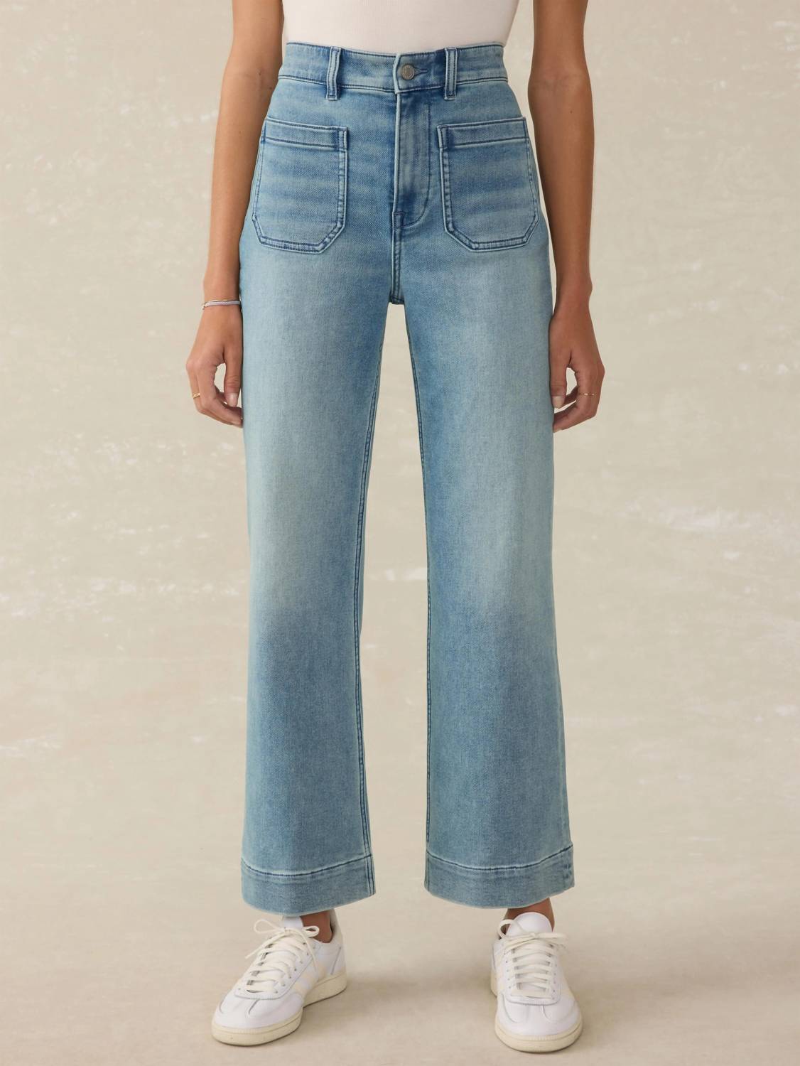 Faherty - Stretch Terry Patch Pocket Ankle Pants