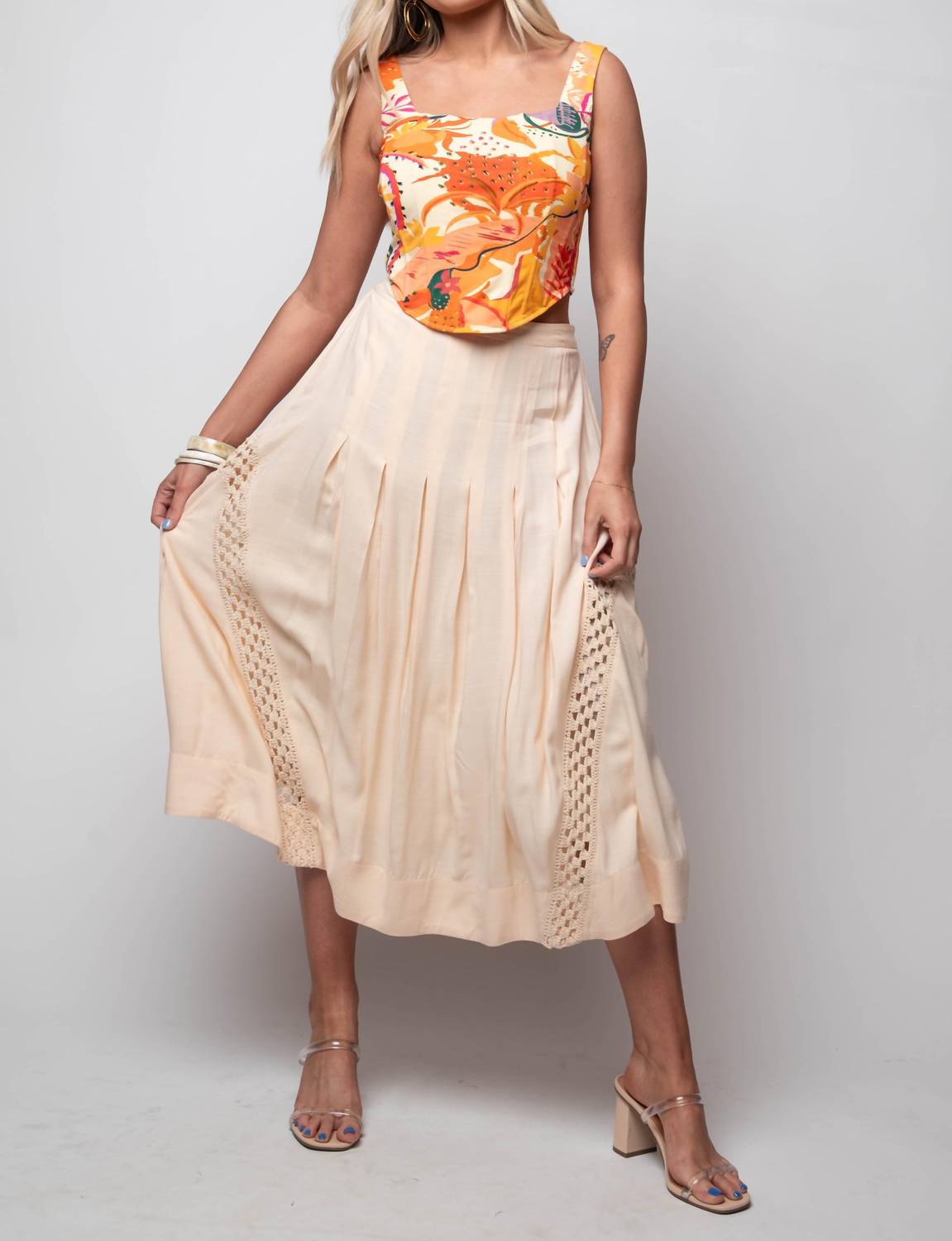 Ash & Eden - Adeena Crochet Skirt