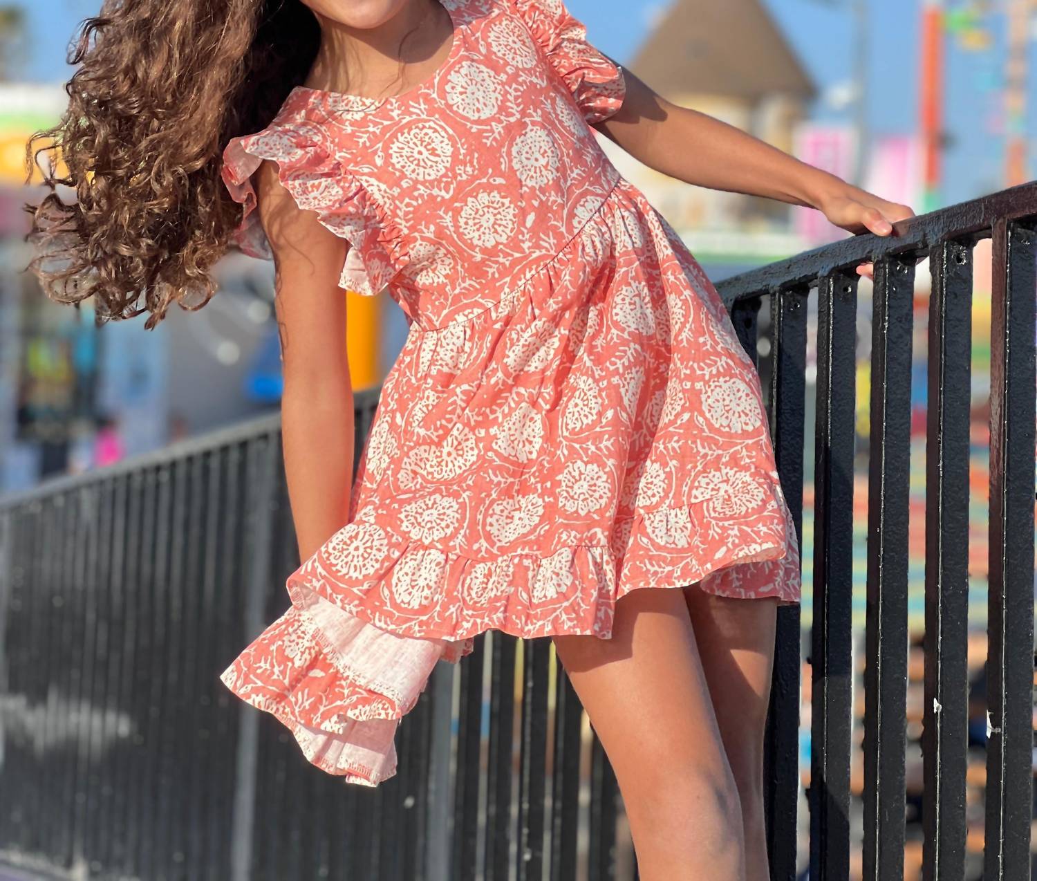 Poppet & Fox - Frill Sleeve Summer Dress