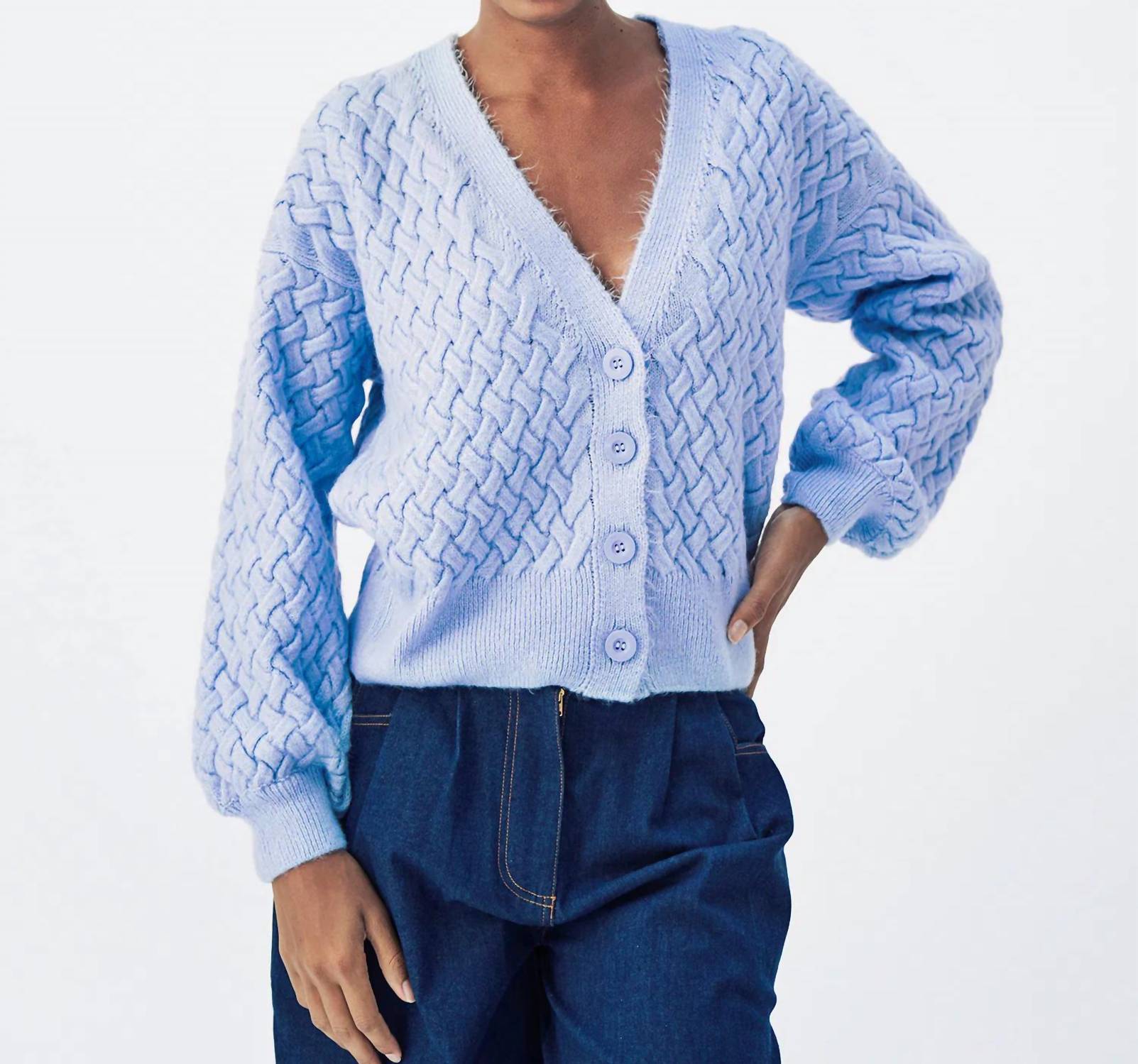 Mademoiselle Yeye - Heavenly Chunky Knit Cardigan