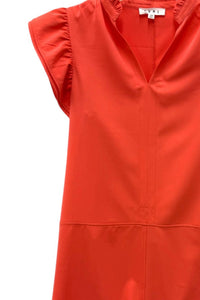 Thml - Split Neck Ruffle Sleeve Dress