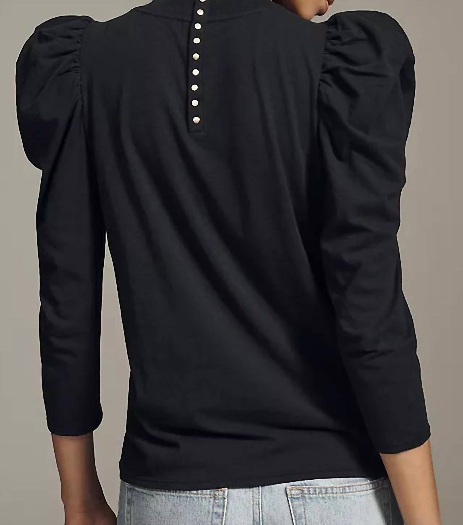 Nation Ltd - Zeta Snap Back Mock Neck Tee