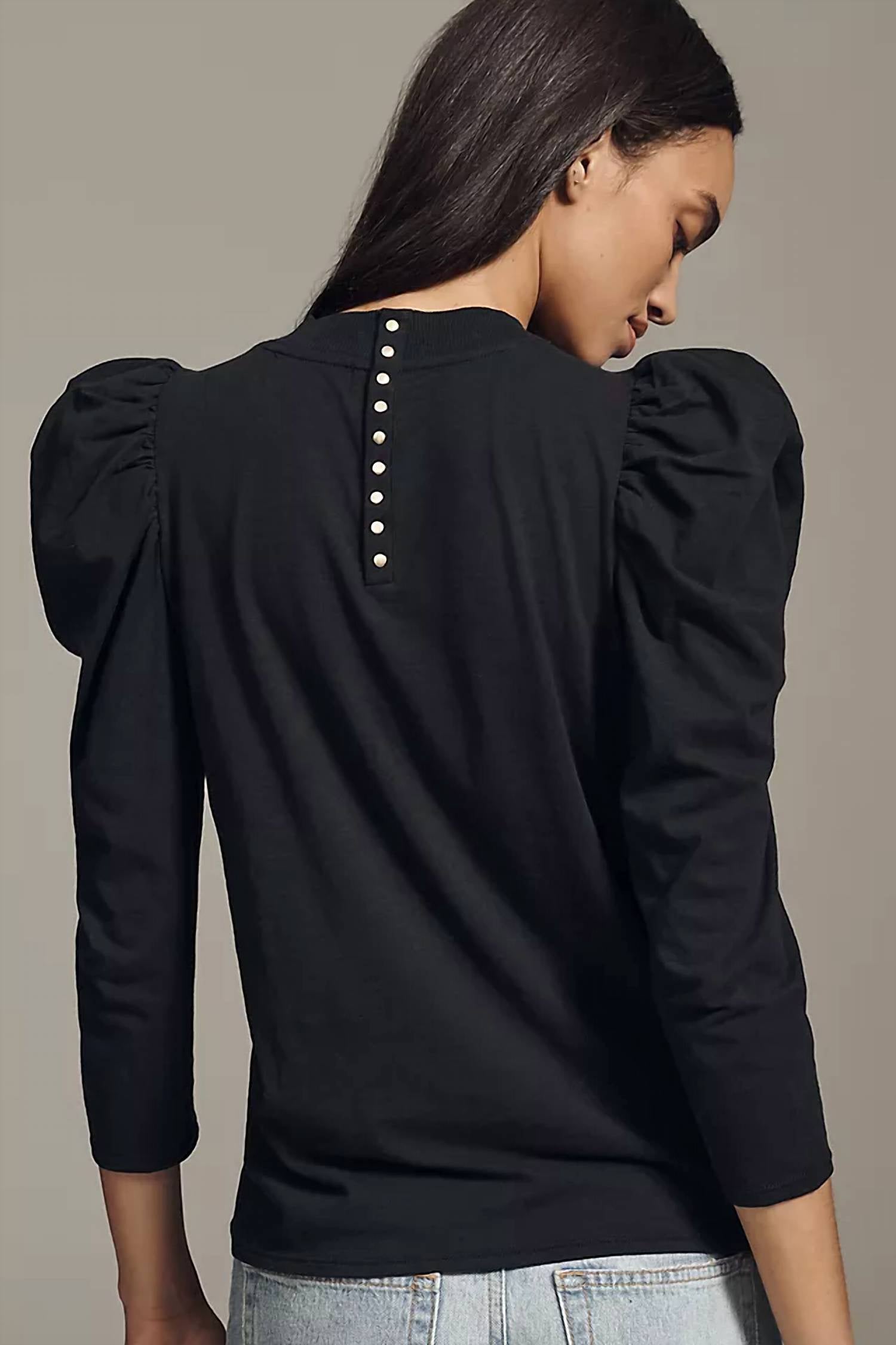 Nation Ltd - Zeta Snap Back Mock Neck Tee