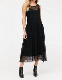 Johnny Was VANTI LACE DRESS in black - women's dress