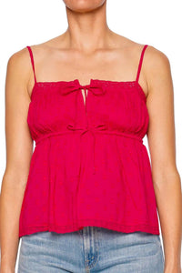 Ulla Johnson - Quinn Dotted Lace Trim Top