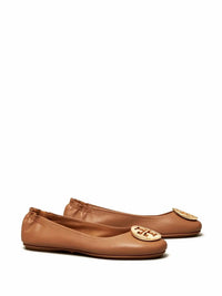 Tory Burch - Women's Minnie Travel Ballet Logo Shoes