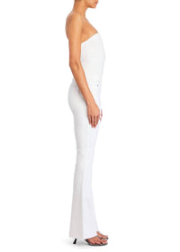 Ser.O.Ya - Jeanette Stretch Denim Flare Jumpsuit
