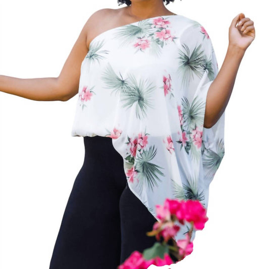 Caramela - PRINTED ONE SHOULDER TOP