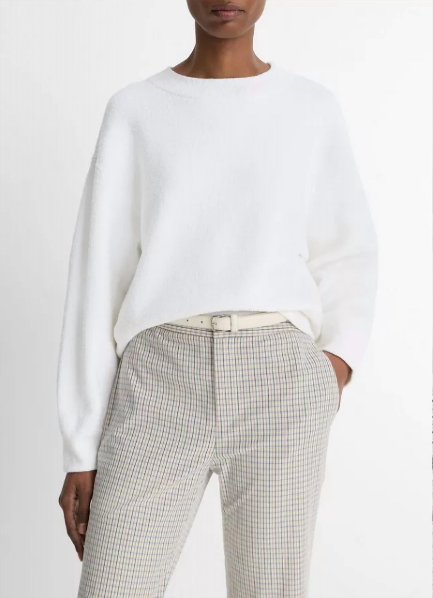 Vince - Structured Boucle Crew Neck Sweater