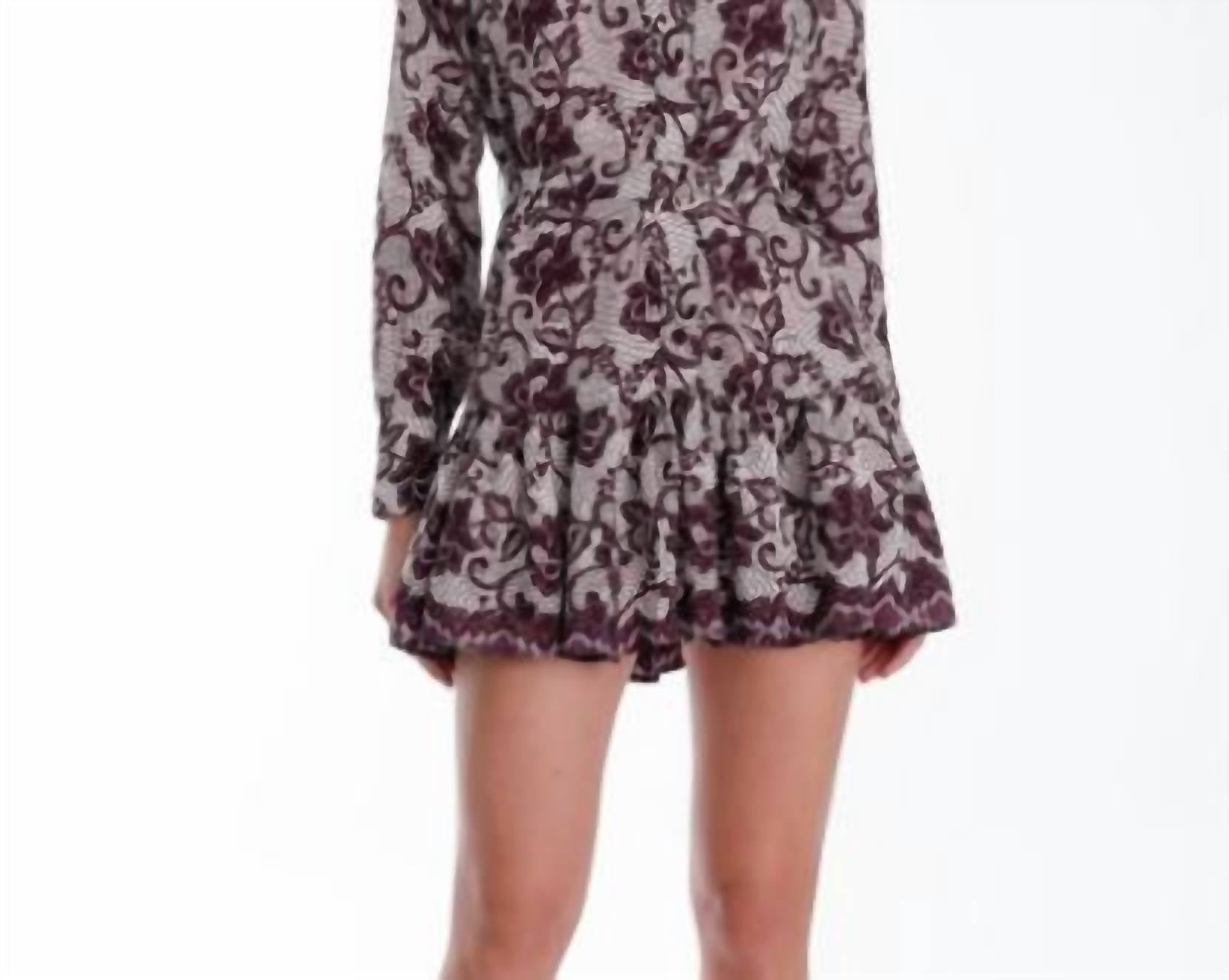 Karina Grimaldi - Geo Print Ximena Print Mini Dress