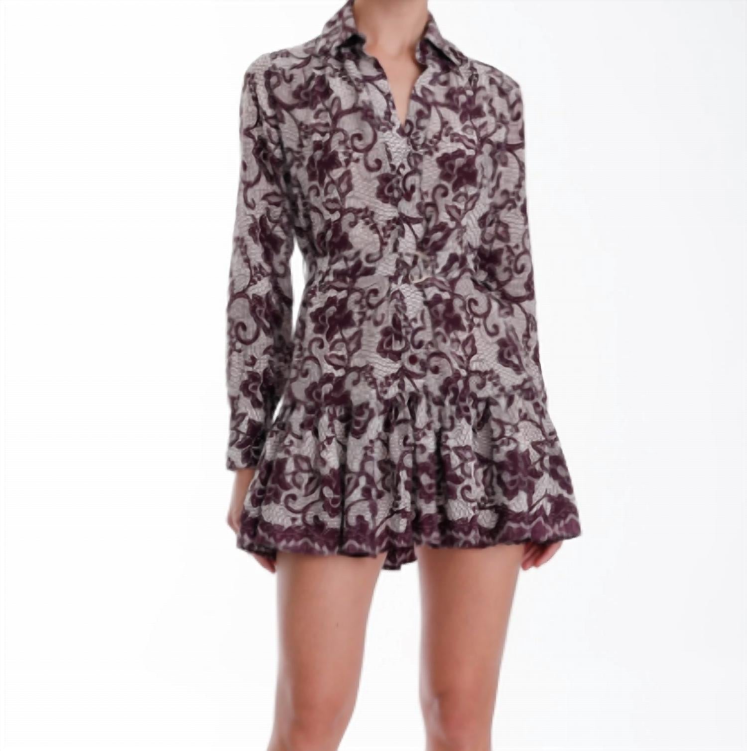 Karina Grimaldi - Geo Print Ximena Print Mini Dress