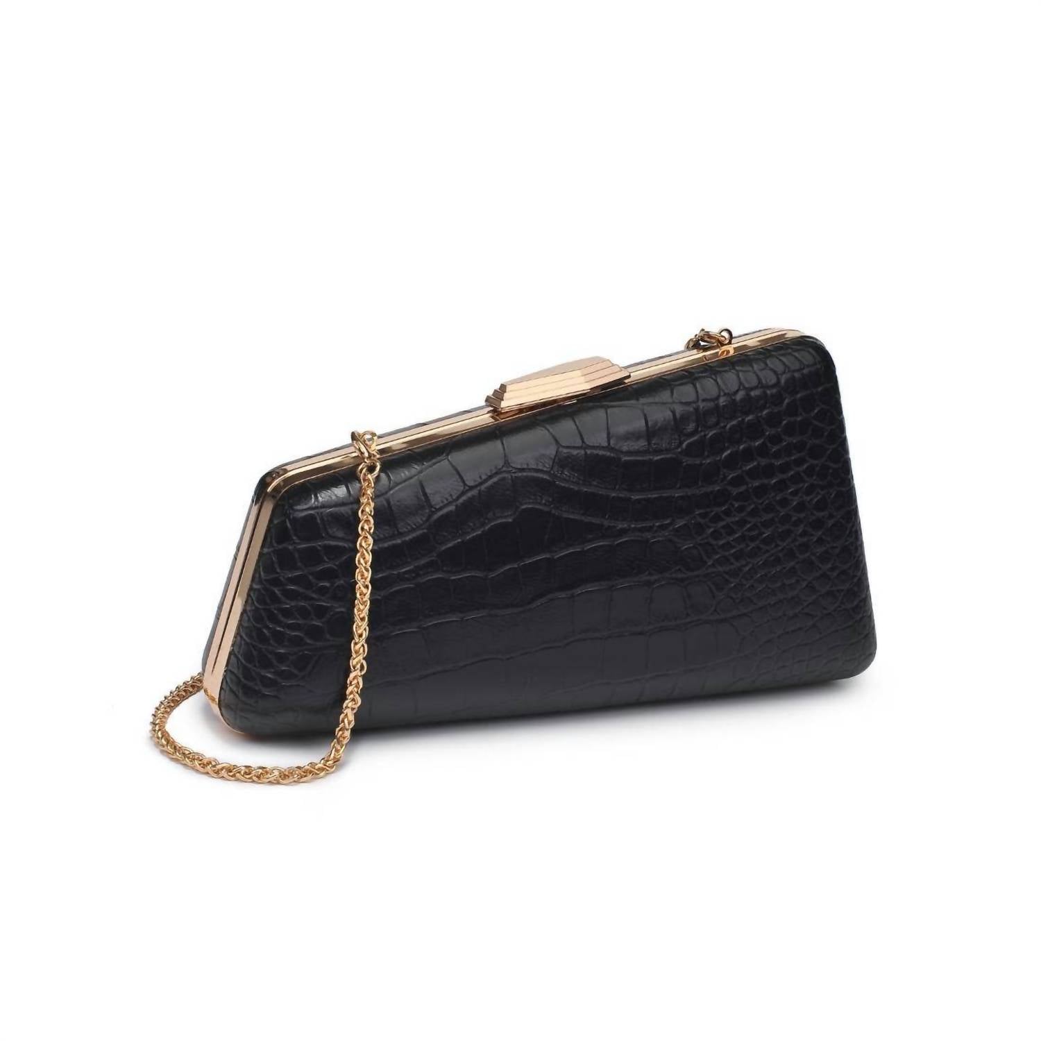 Urban Expressions - Women's Irene Croco Asymmetrical Evening Bag