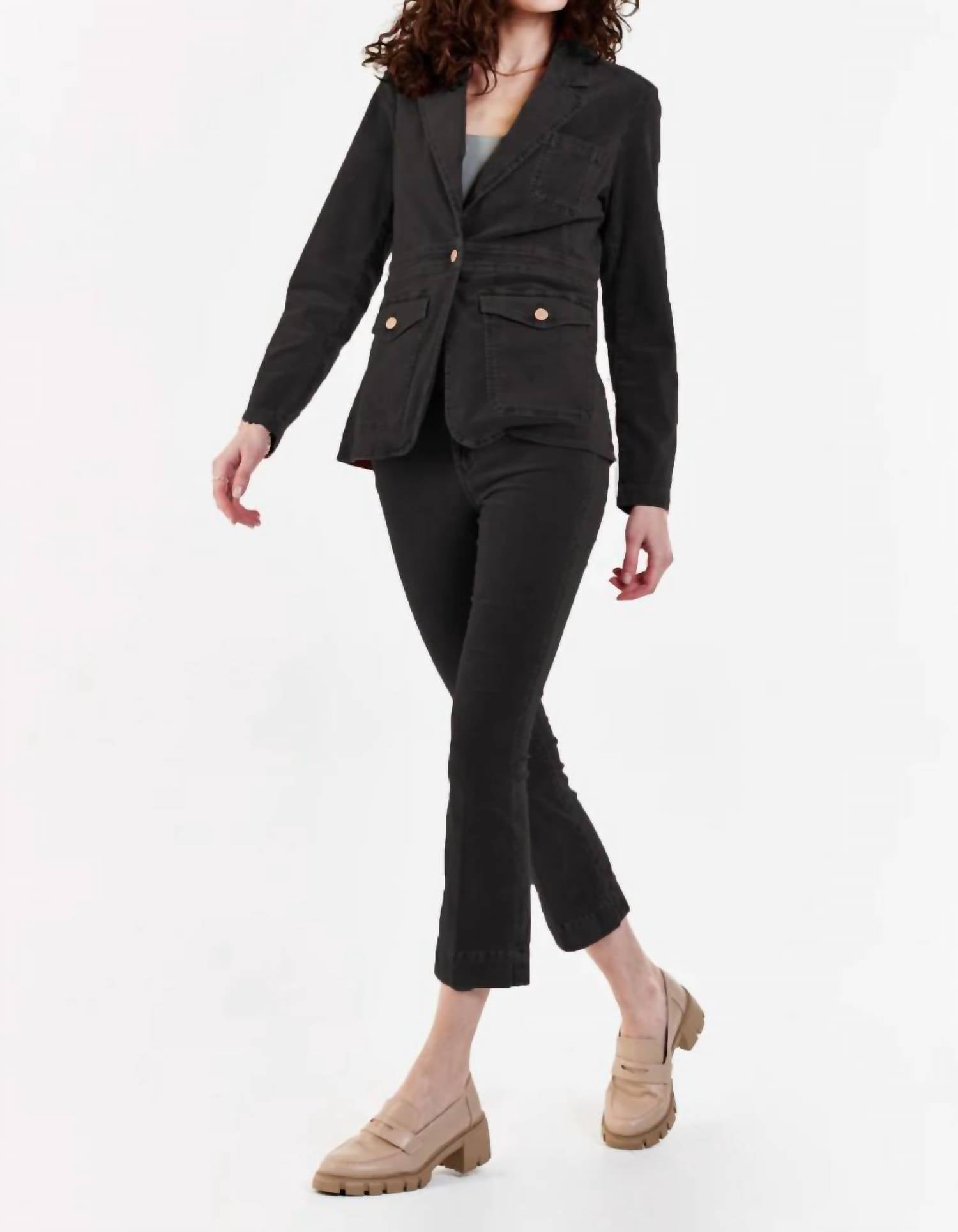 Dear John Denim - Jeanna High Rise Cropped Corduroy Flare Jeans