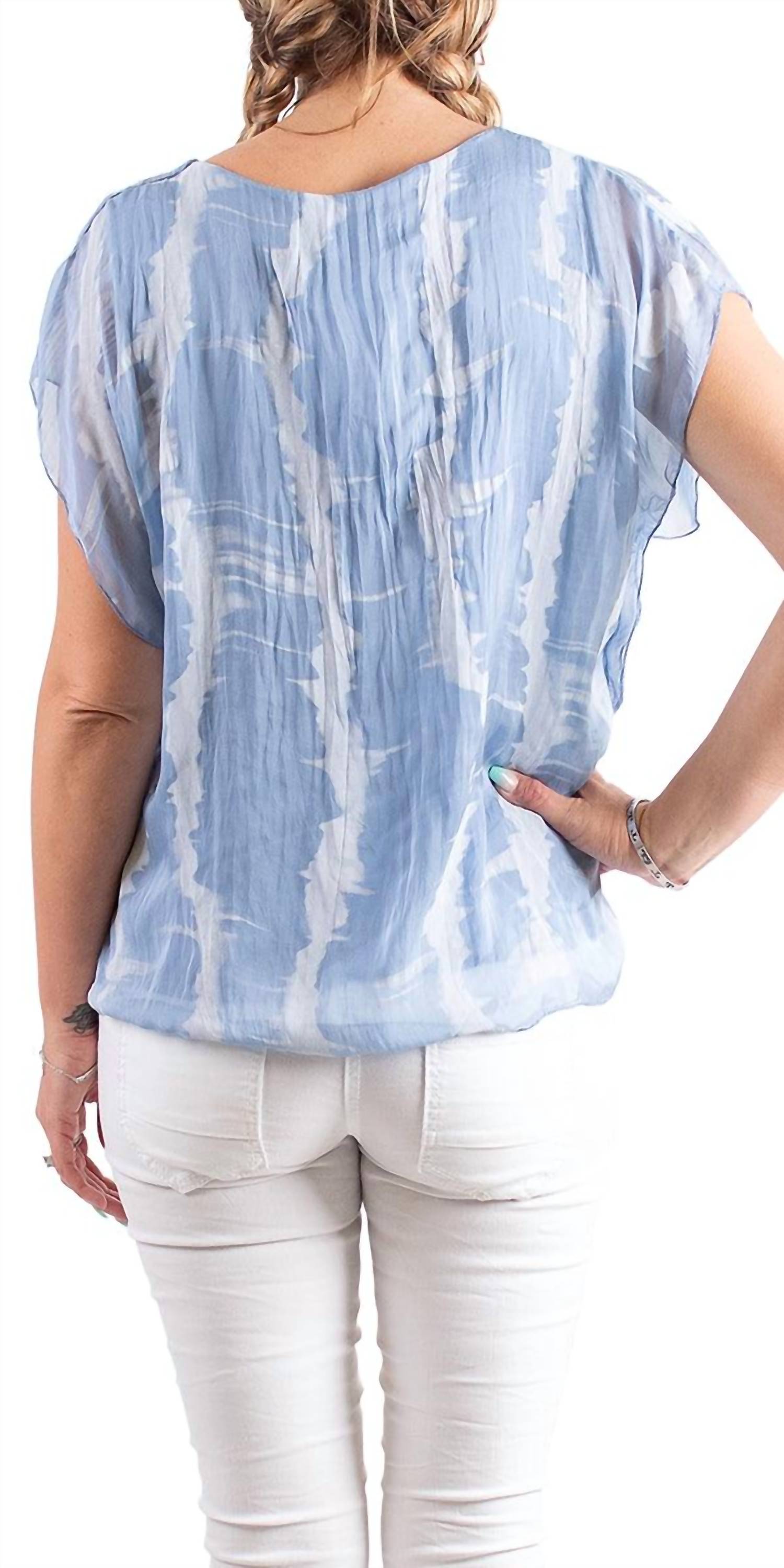 Gigi Moda - Natacha Short Sleeve Tie Dye Top