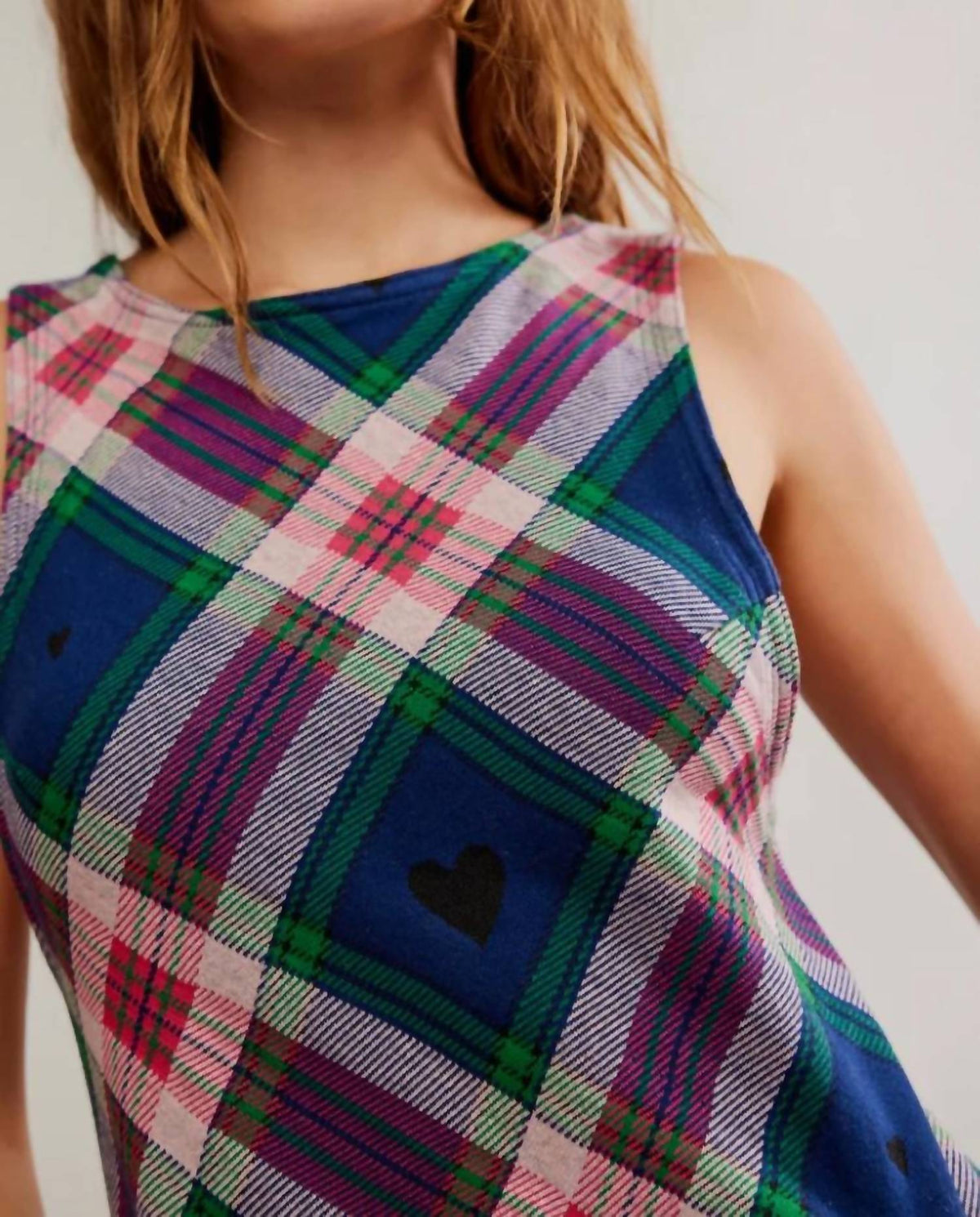 Free People - Carven Plaid Mini Dress