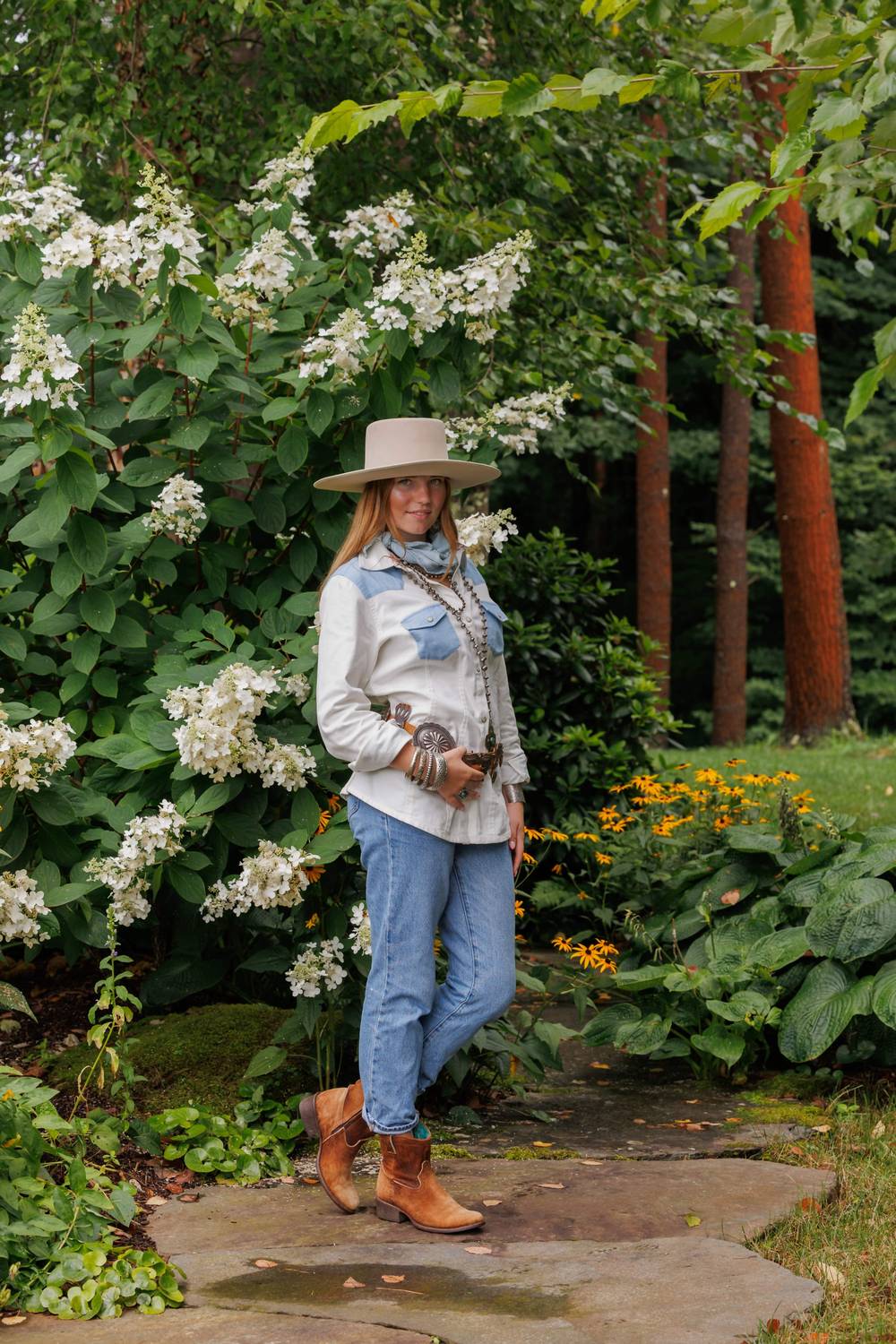 TASHA POLIZZI Virginia Button Down Shirt in white - women's shirt - alternate view