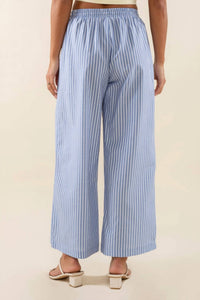 nlt Wrenley Striped Wide Leg Pants in blue - women's pants - view 4