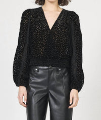 Dear John Denim - Robena Velvet Burnout Top