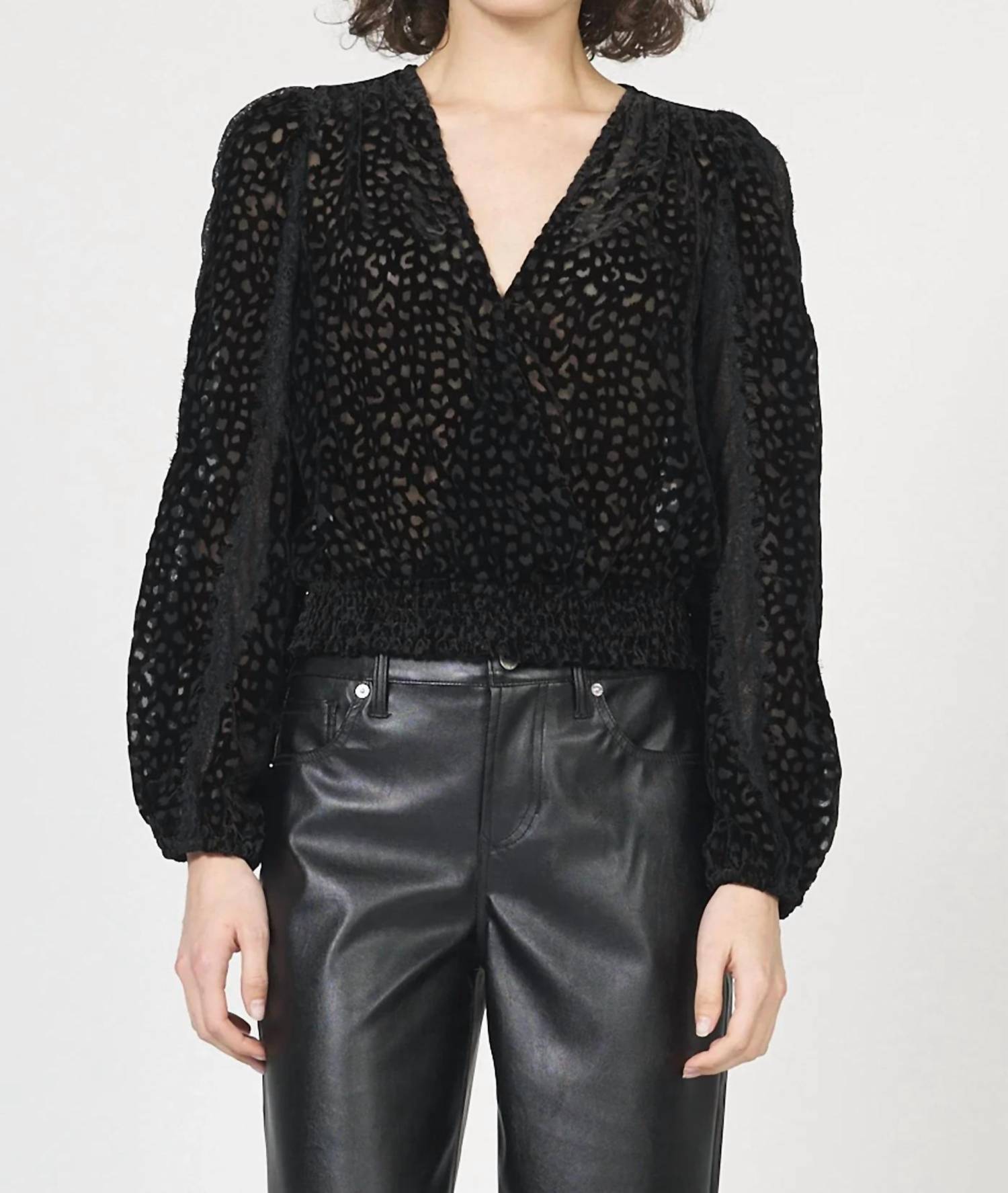 Dear John Denim - Robena Velvet Burnout Top