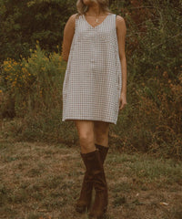 Wishlist - Maple Grove Gingham Mini Dress