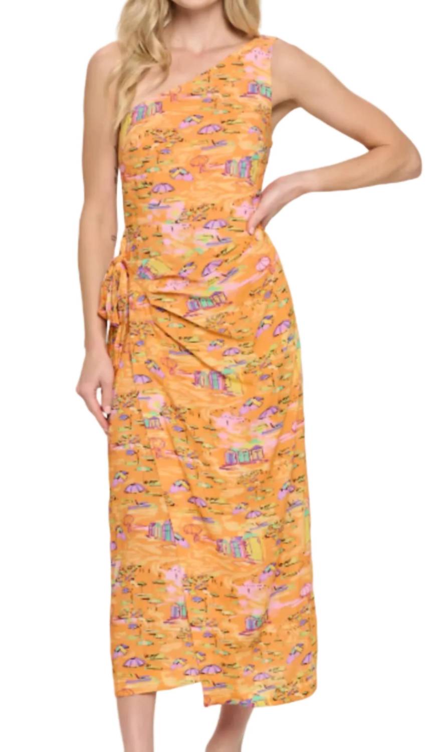 Meet Me In Santorini - Golden Shoreline Dress