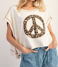 ee:some On My Mind Top in morning oat - women's shirt - detail view