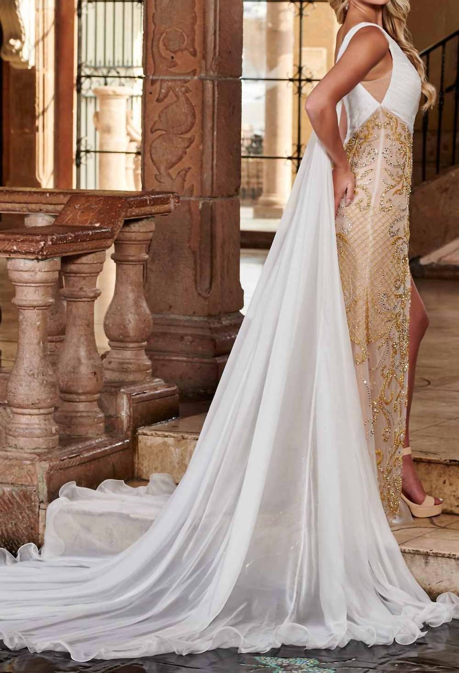 Rachel Allan - One Shoulder Gown