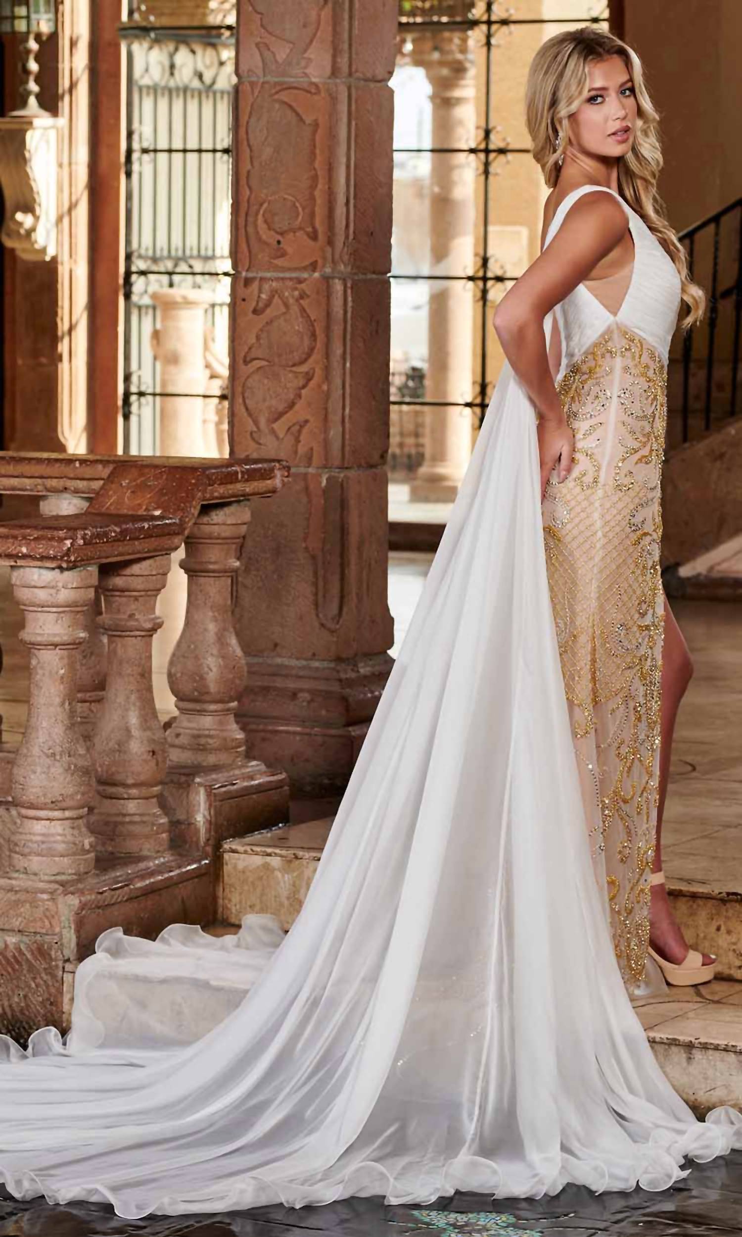 Rachel Allan - One Shoulder Gown