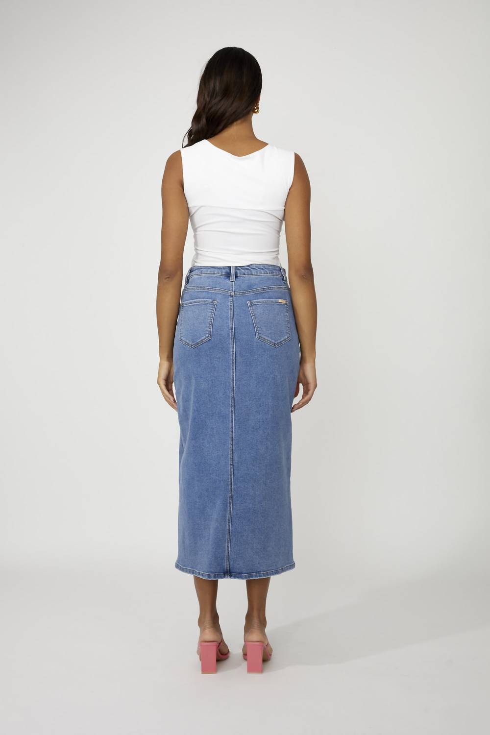 Frank Lyman - WOVEN DENIM SKIRT