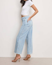 Good American - Weightless Good Skate Wide Cropped Jeans