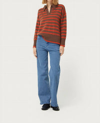Compania Fantastica - Striped Polo Neck Sweater