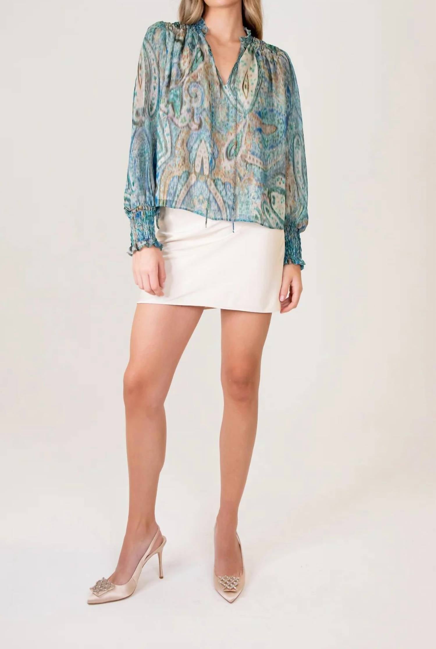 Lavender Brown - Molly Long Sleeve Top