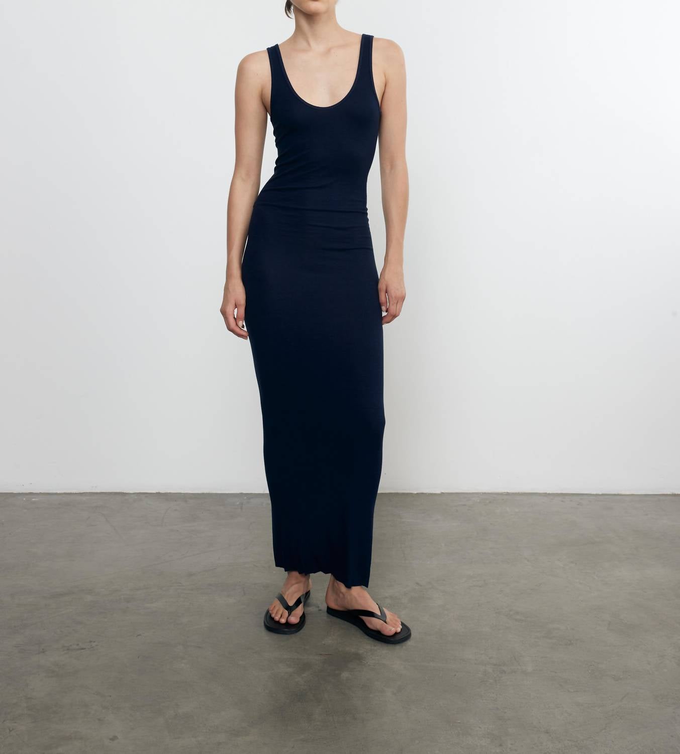 Enza Costa - STRETCH SILK KNIT MAXI TANK DRESS