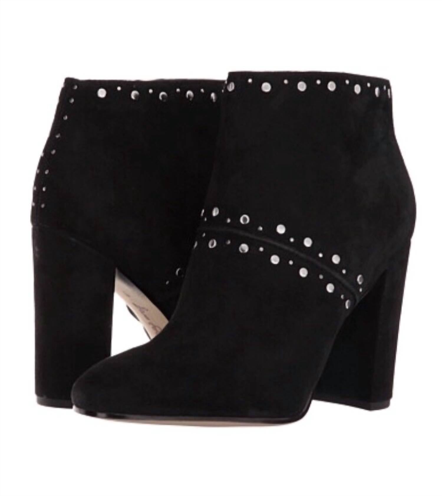 Sam Edelman - Women's Studded Suede Leather Ankle Boots