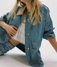 Free People - Lemon Denim Jacket