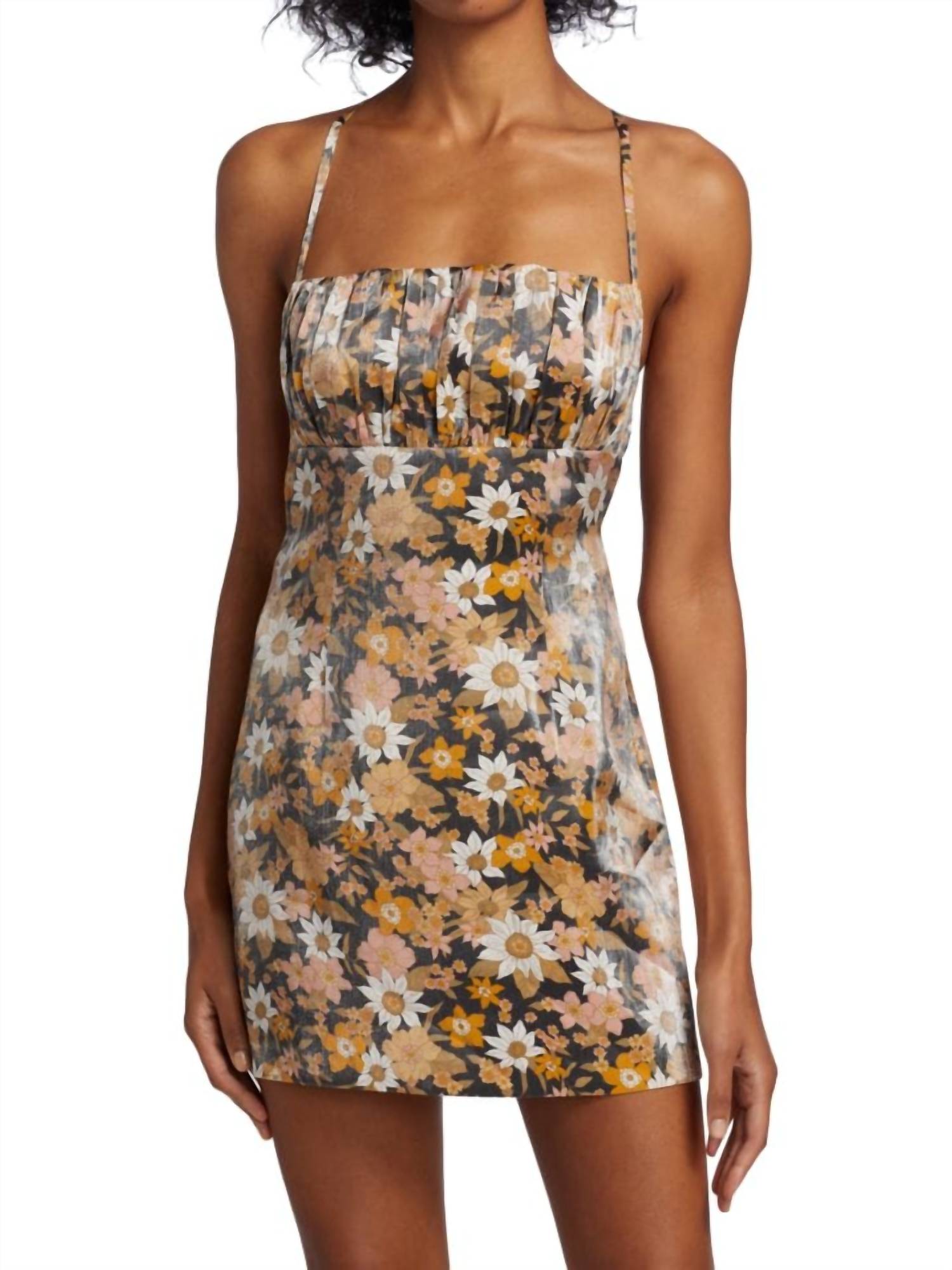 Rumer - Paloma Floral Ruched Mini Dress