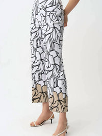 Joseph Ribkoff - Millennium Abstract Print Wide Leg Pull-on Pants